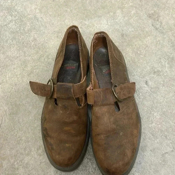 Vintage leather mary janes 90s - Picture 1 of 7